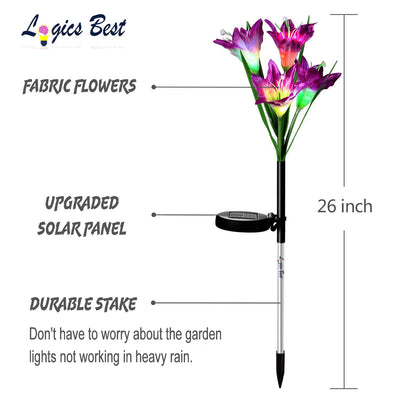 Solar Powered Flower Lights