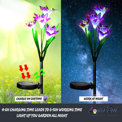 Solar Powered Flower Lights